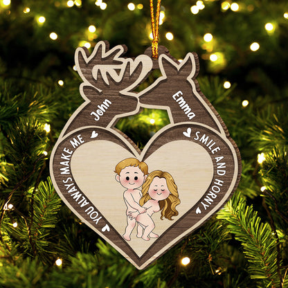 You Make Me Smile - Personalized Hunting Ornament