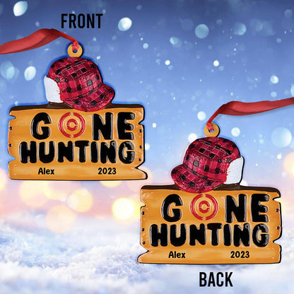 Gone Hunting - Personalized Hunting Ornament