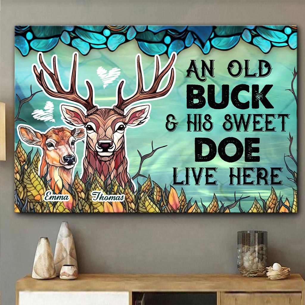 Live Here - Personalized Hunting Canvas And Poster