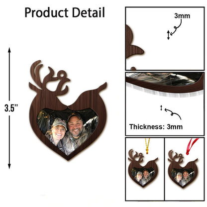 Photo Inserted Funny Fishing Christmas - Hunting gift for girlfriend, boyfriend, husband, wife - Personalized Ornament