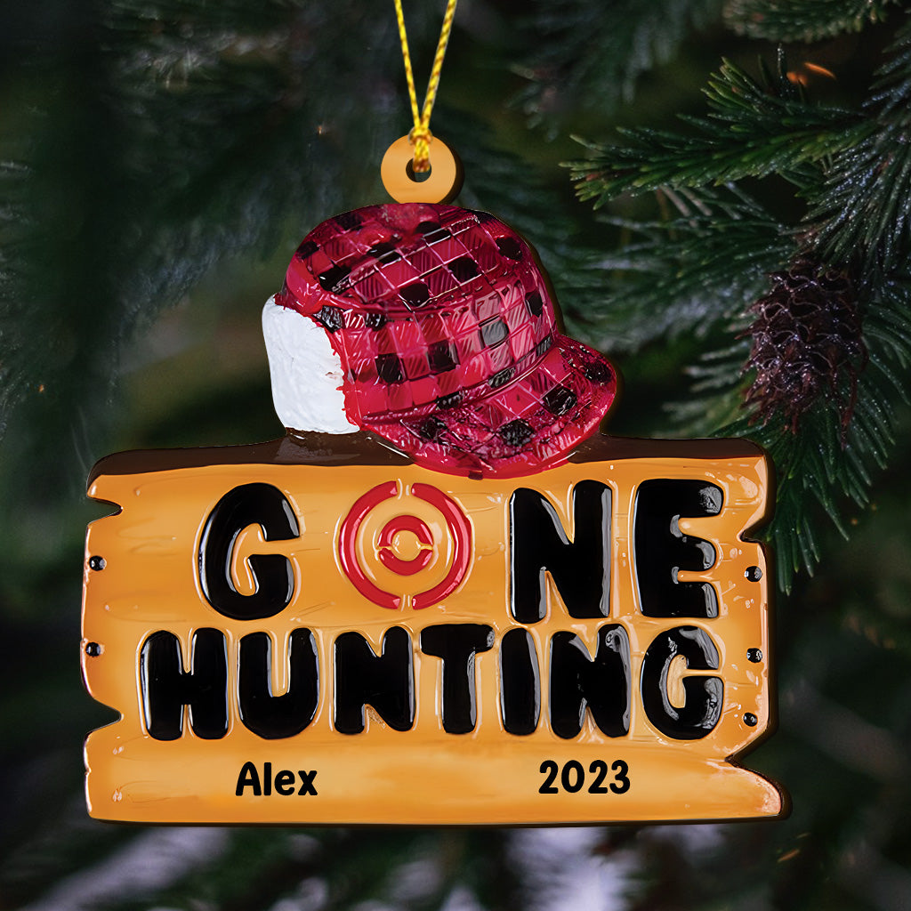 Gone Hunting - Personalized Hunting Ornament