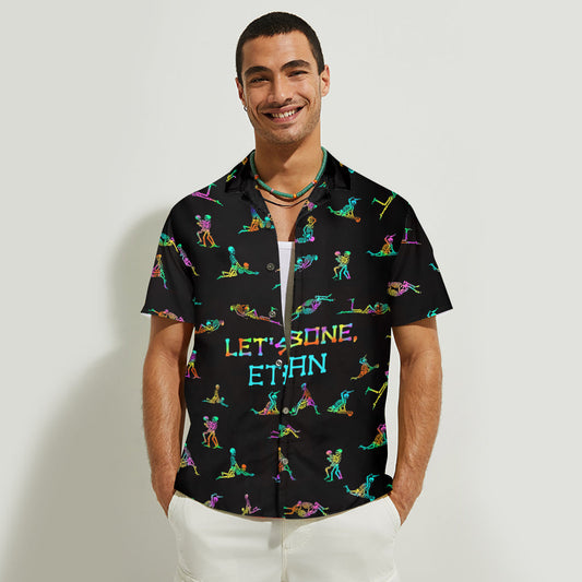 Let's Bone - Personalized Skull Hawaiian Shirt