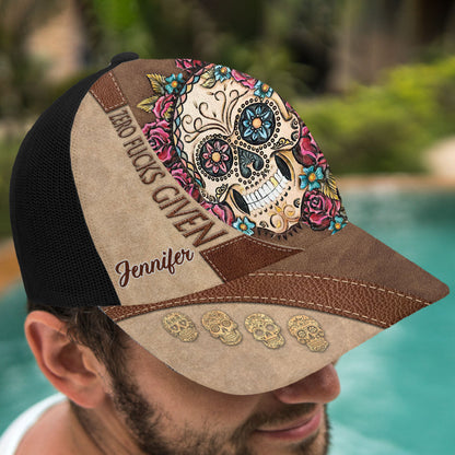 Zero F Given - Personalized Skull Trucker Hat