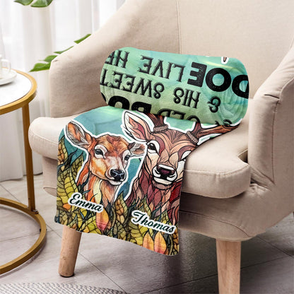 Live Here - Personalized Hunting Blanket