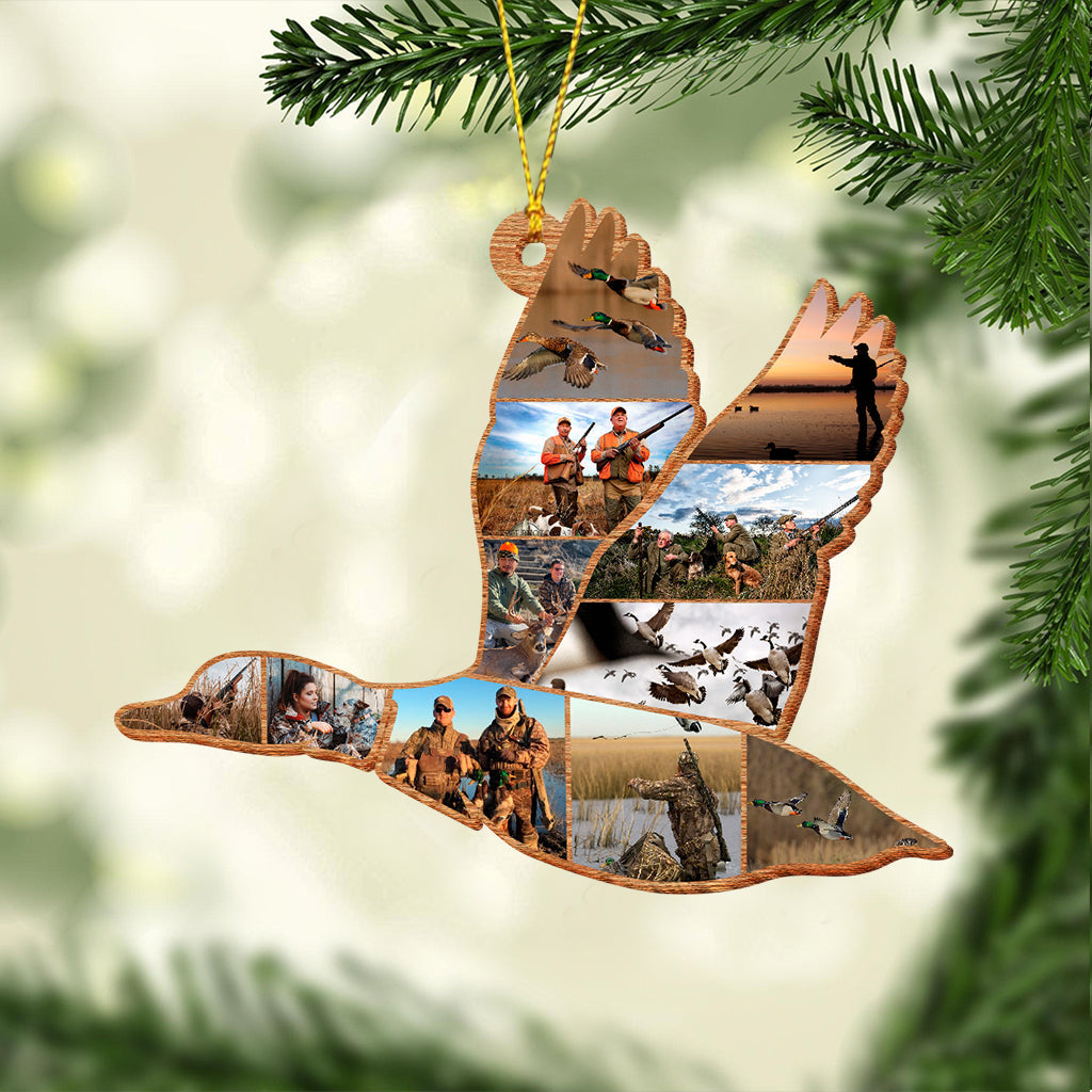 Duck Hunting Collage - Personalized Hunting Ornament