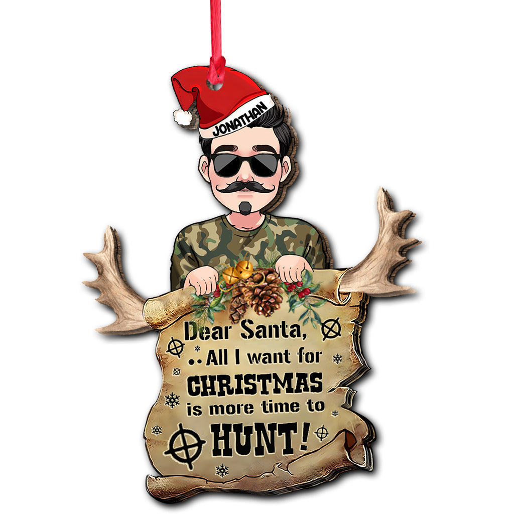 Dear Santa - Personalized Hunting Ornament