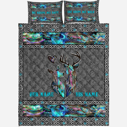 So Many In The Forest - Personalized Hunting Quilt Set