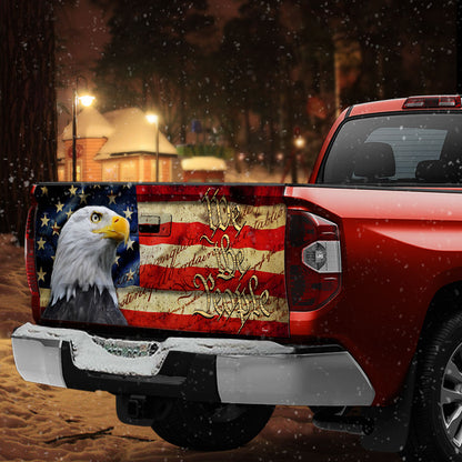 We The People Patriots Truck Tailgate Decal Sticker Wrap