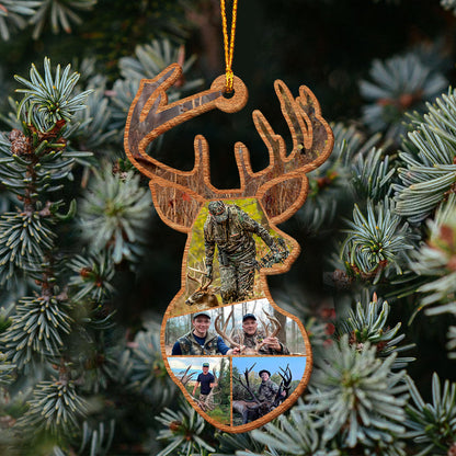 Deer Hunting Collage - Personalized Hunting Ornament