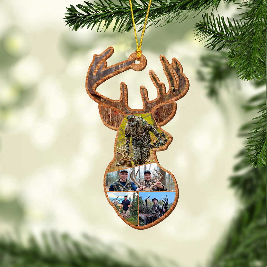 Deer Hunting Collage - Personalized Hunting Ornament