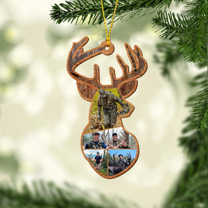 Deer Hunting Collage - Personalized Hunting Ornament
