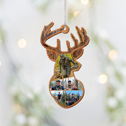 Deer Hunting Collage - Personalized Hunting Ornament