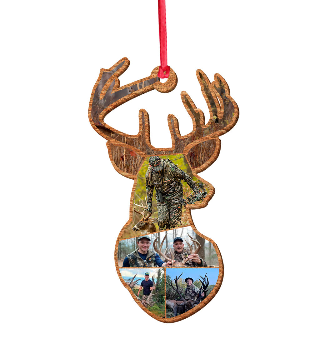 Deer Hunting Collage - Personalized Hunting Ornament
