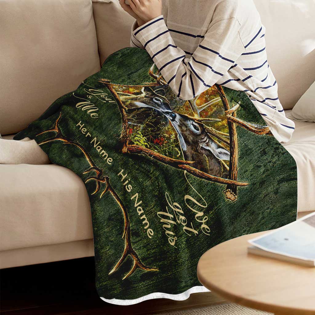 You & Me - Personalized Couple Hunting Blanket