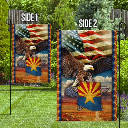 Arizona State Eagle American Flag