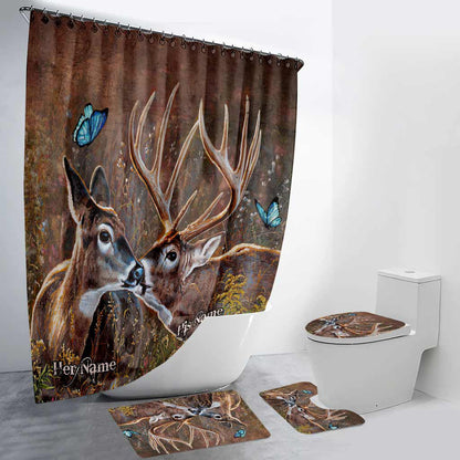 You And Me We Got This - Personalized Hunting Bathroom Curtain & Mats Set