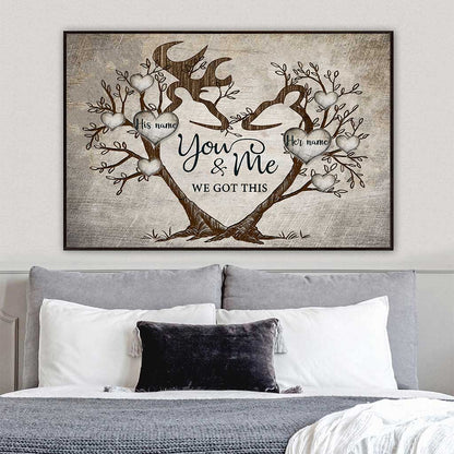 You And Me We Got This - Personalized Couple Hunting Poster