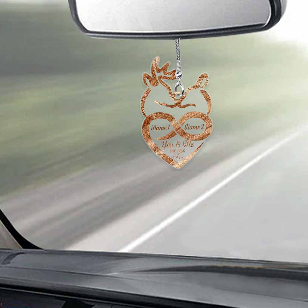 You And Me We Got This - Personalized Hunting Transparent Car Ornament