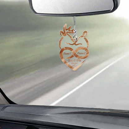 You And Me We Got This - Personalized Hunting Transparent Car Ornament