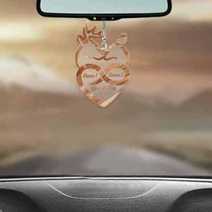 You And Me We Got This - Personalized Hunting Transparent Car Ornament