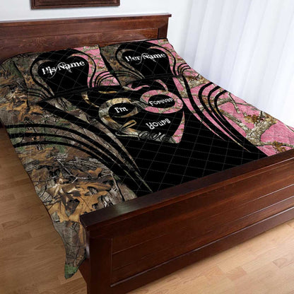 I’m Forever - Personalized Couple Hunting Quilt Set