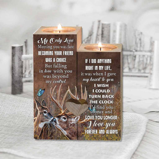 To My Love Valentine - Hunting Candle Holder