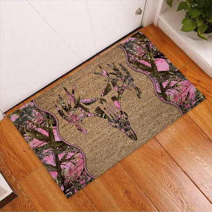 Hunting Coir Pattern Print Doormat