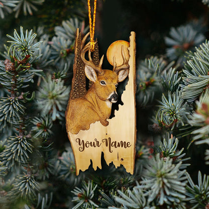 Love Hunting - Personalized Christmas Ornament (Printed On Both Sides)