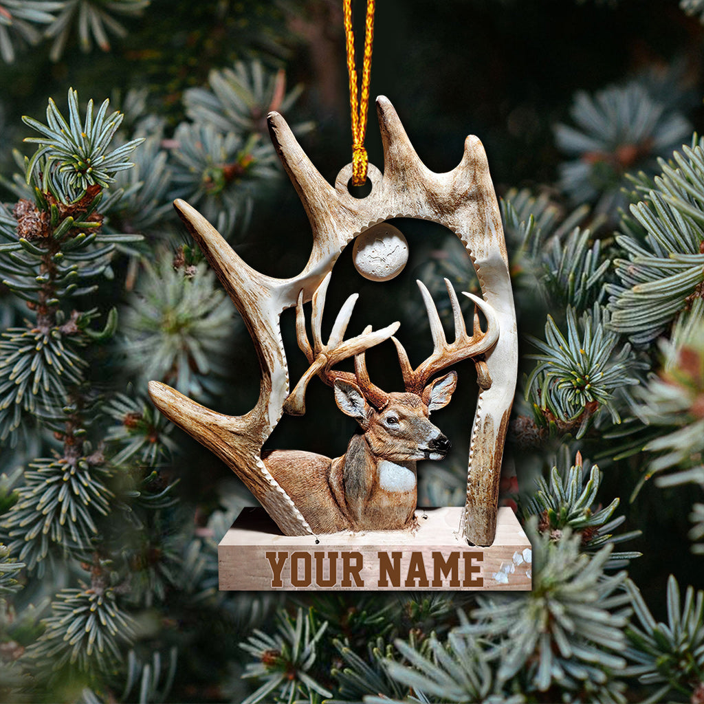 Love Hunting - Personalized Christmas Ornament (Printed On Both Sides)
