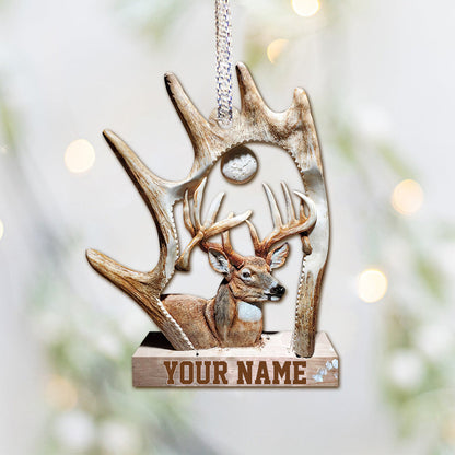 Love Hunting - Personalized Christmas Ornament (Printed On Both Sides)