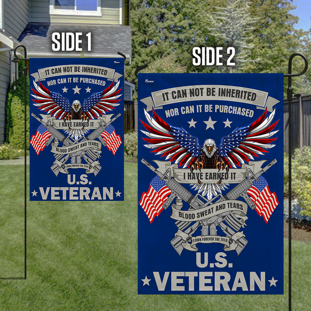 Memorial Day FLAGWIX Veteran Eagle Flag Blood Sweat and Tears I Own Forever The Title  U.S. Veteran Flag MLN2876F