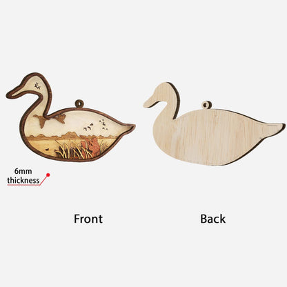 Duck Hunting - Christmas Layered Wood Ornament