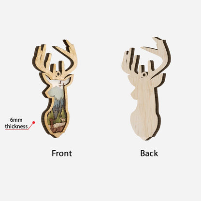 Deer Hunting - Christmas Layered Wood Ornament