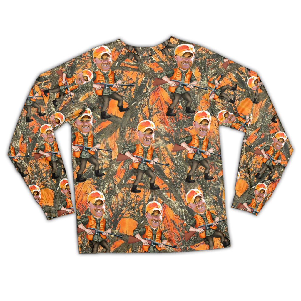 Photo Inserted Hunter - Personalized Hunting Pajamas Set