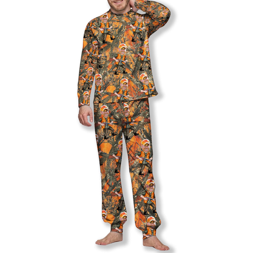 Photo Inserted Hunter - Personalized Hunting Pajamas Set