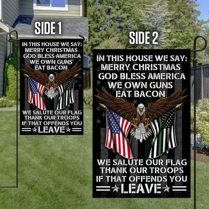 Patriotic Flag In This House We Salute Our Flag DDH2932F