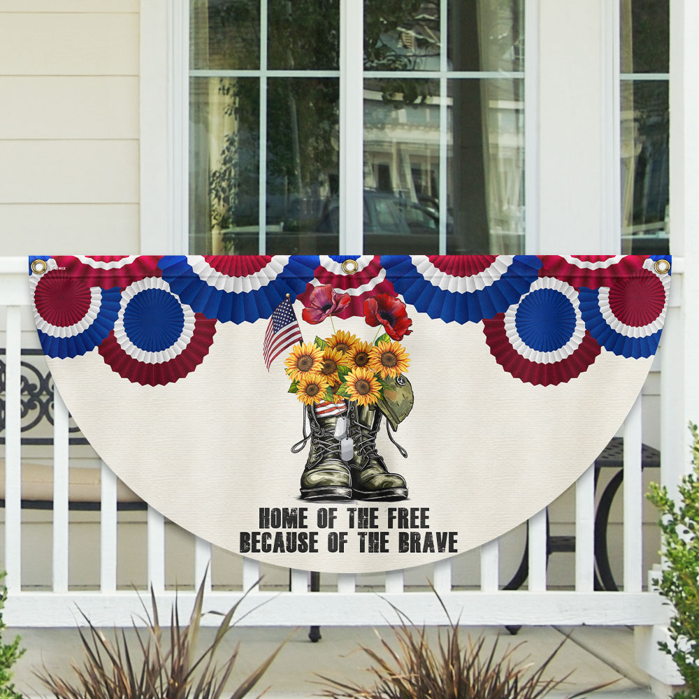 Flagwix American Flag - Memorial Day Veterans, Home Of The Free American Non-Pleated Fan Flag TPT1645FLv1