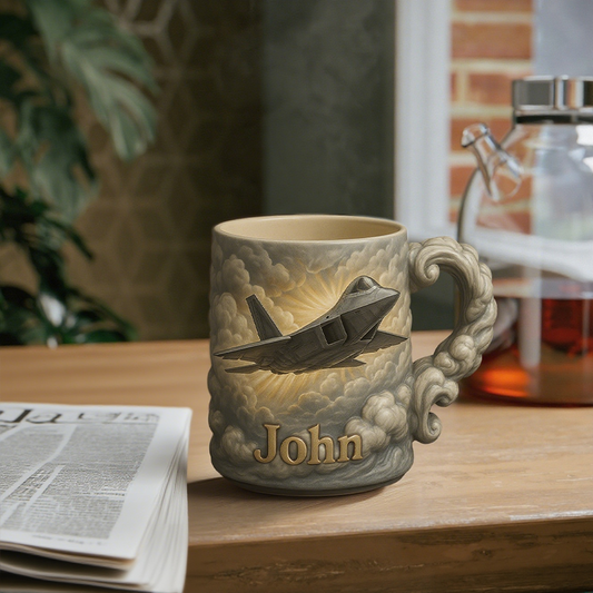 Custom US AIR FORCE Themed Mug | Breaking Through the Dawn