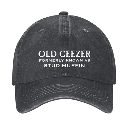 Funny Old Geezer Formerly Known As Stud Muffin Cap (Free Customization)