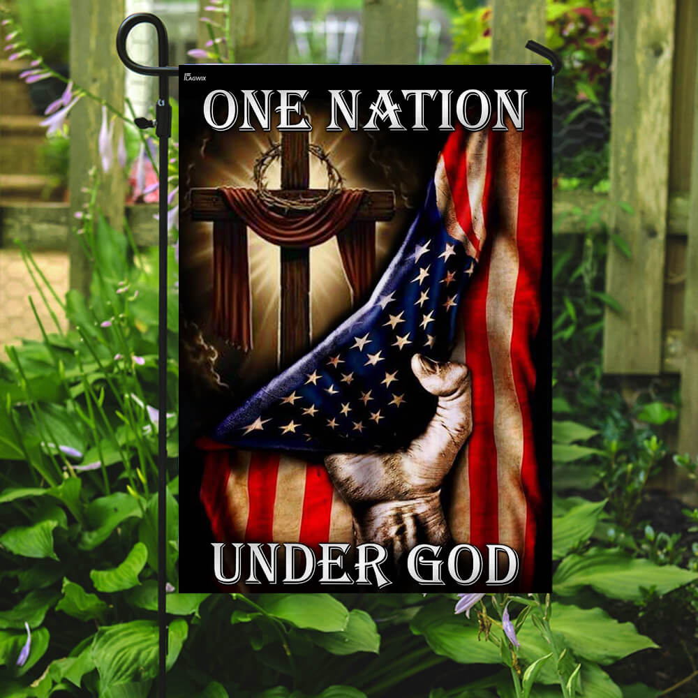 One Nation Under God. American US Flag