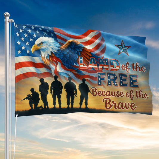 Flagwix American Flag - Memorial Day Eagle Land Of The Free Veteran Grommet Flag NNT86NTH