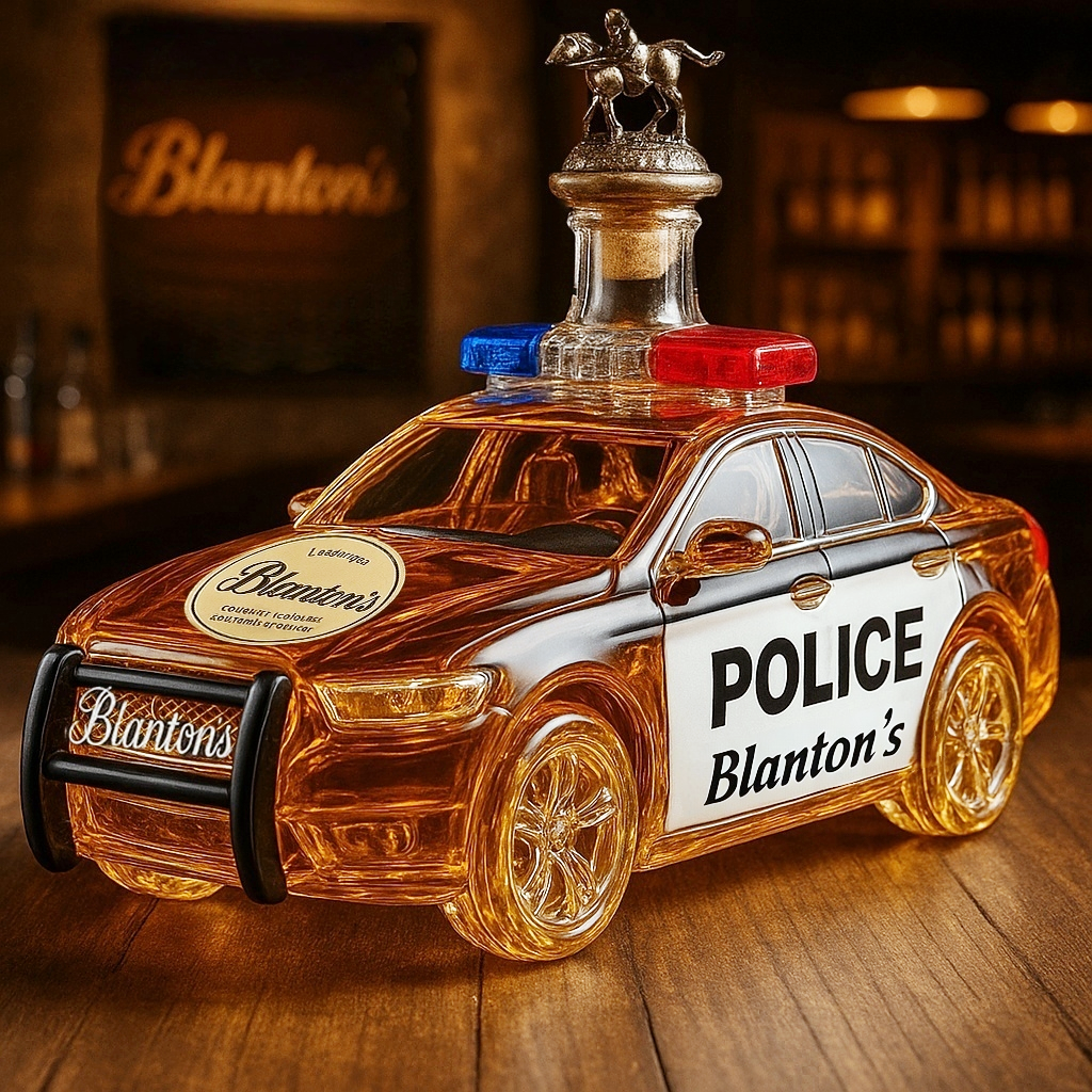 Police Car Whiskey Bottle