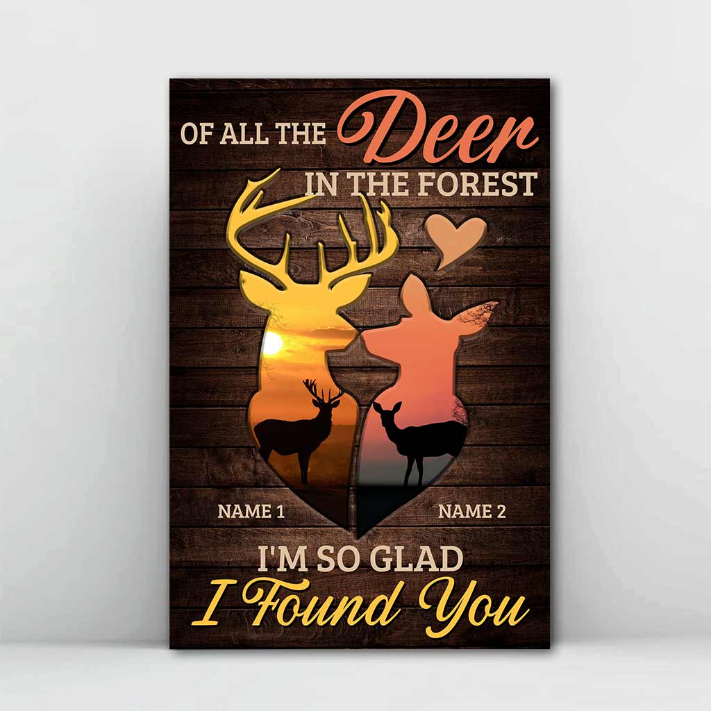 Of All Deer In The Forest - Personalized Hunting Poster