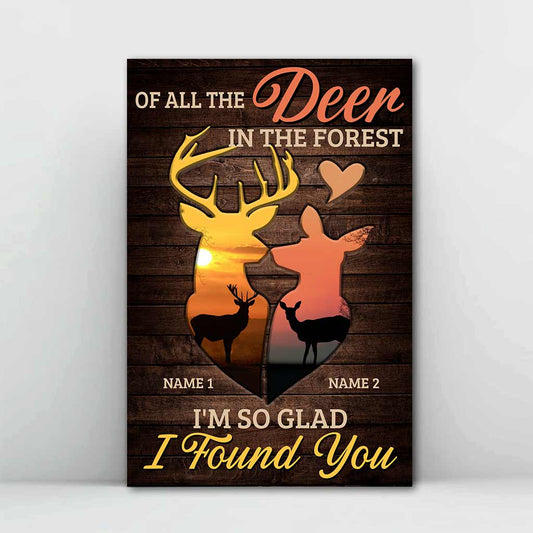 Of All Deer In The Forest - Personalized Hunting Poster
