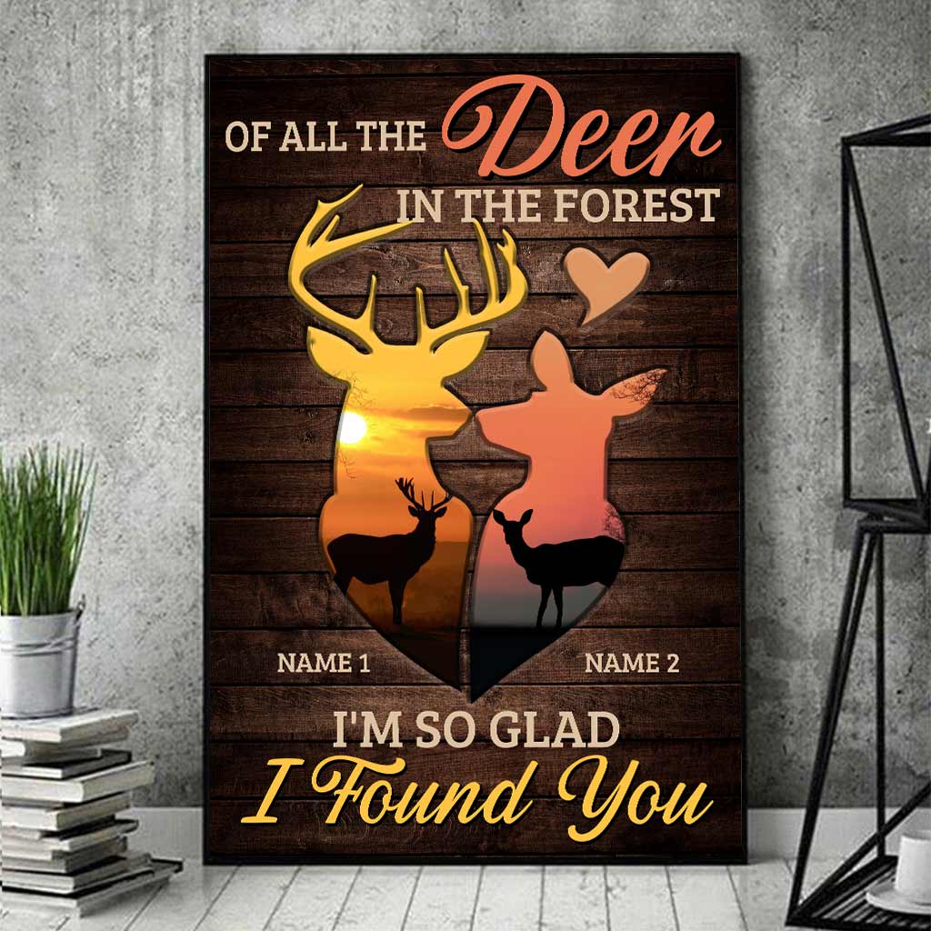 Of All Deer In The Forest - Personalized Hunting Poster