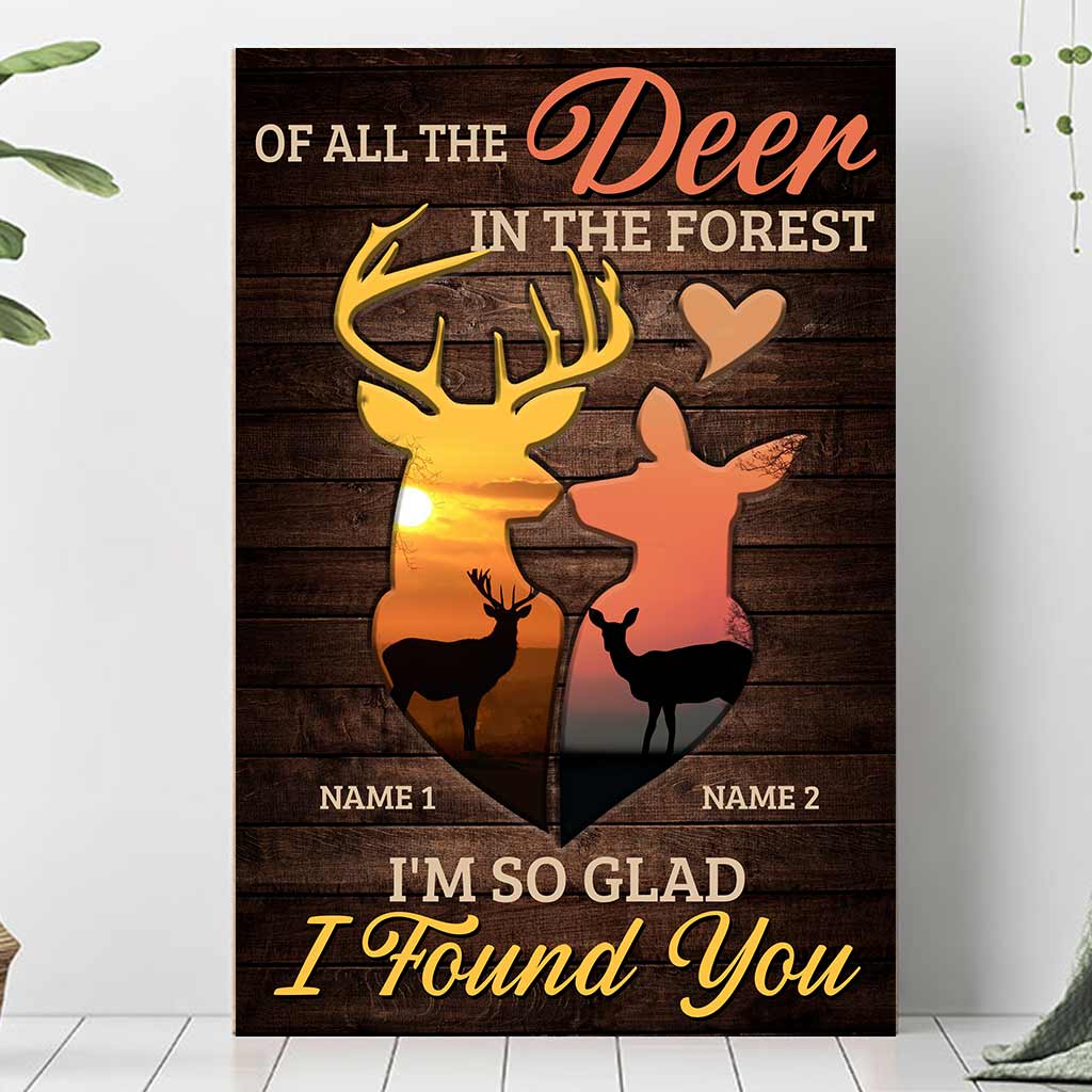 Of All Deer In The Forest - Personalized Hunting Poster