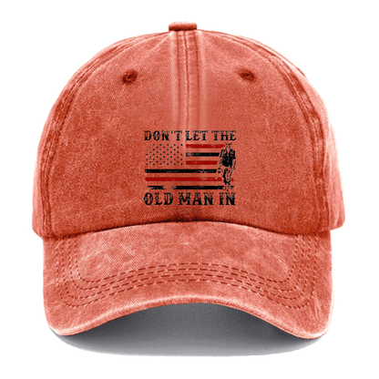 Maturelion Custom Cap Don't Let The Old Man In USA Flag Cap (Free Customization)