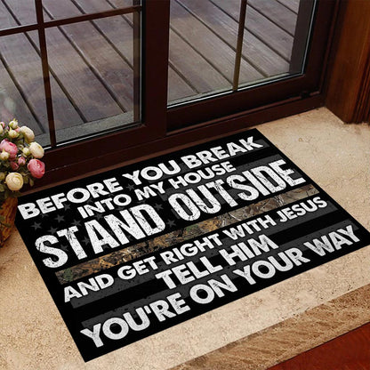 Stand Outside - Hunting Doormat