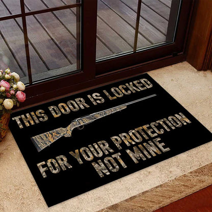 This Door Is Locked - Hunting Doormat