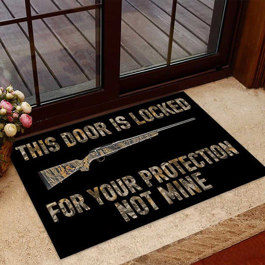 This Door Is Locked - Hunting Doormat